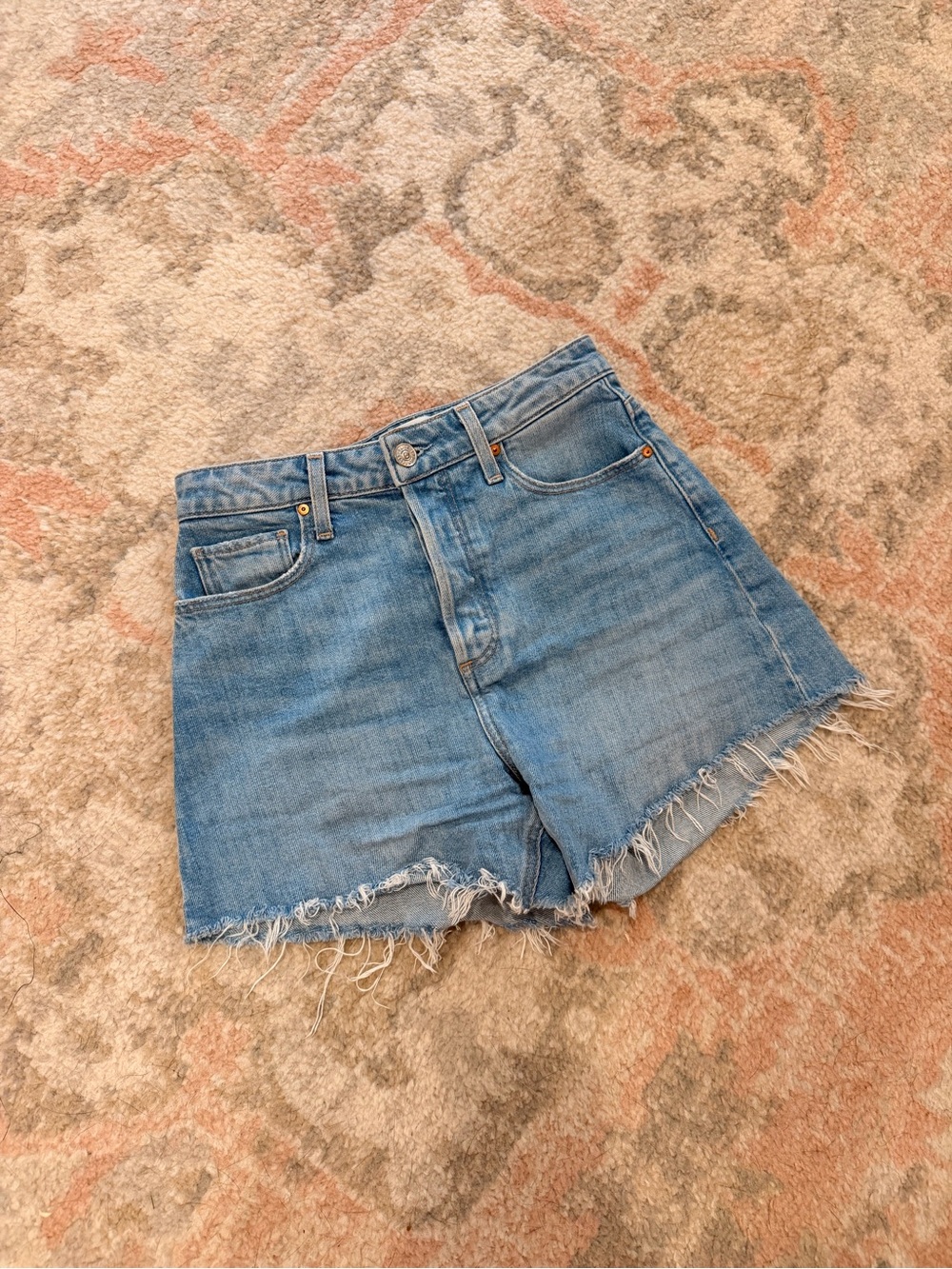 Paige Jeans High-Rise Denim Shorts